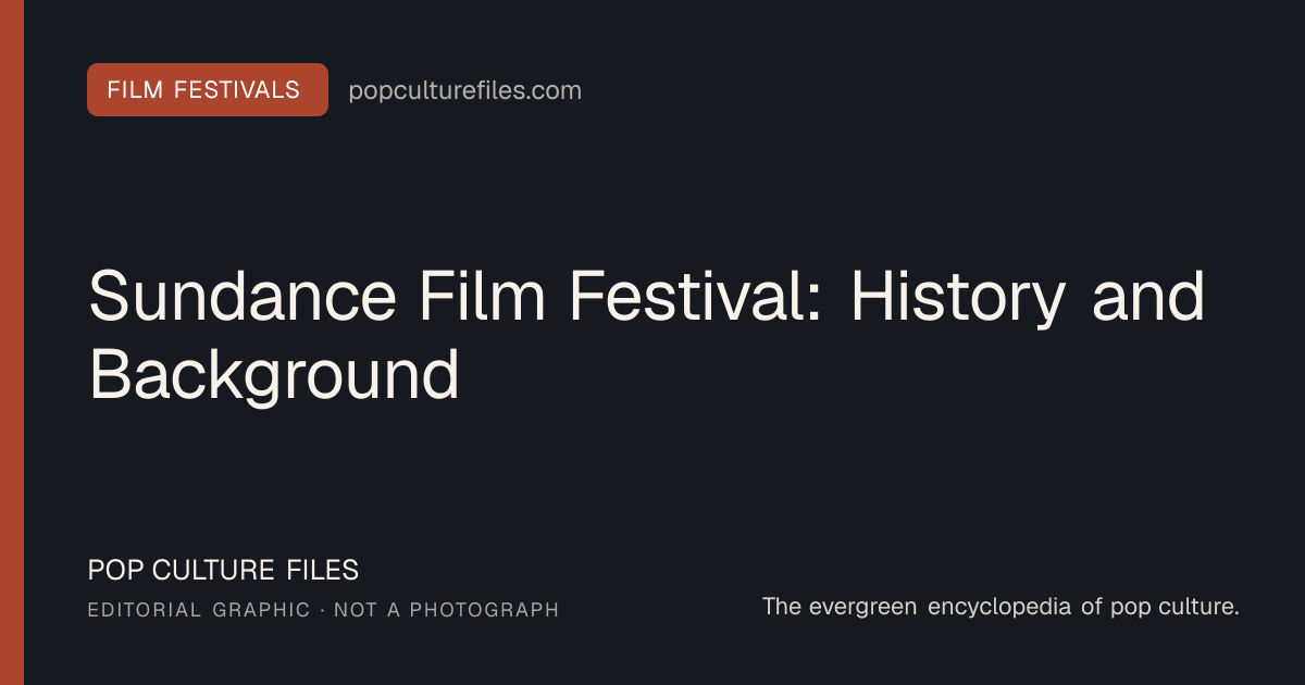 Editorial graphic for: Sundance Film Festival: History and Background
