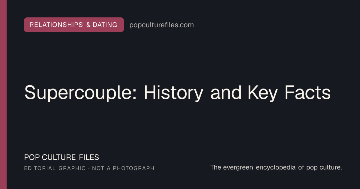 Editorial graphic for: Supercouple: History and Key Facts