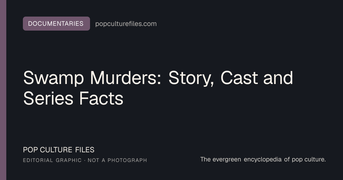 Editorial graphic for: Swamp Murders: Story, Cast and Series Facts