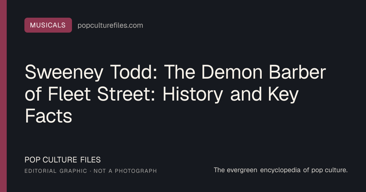 Editorial graphic for: Sweeney Todd: The Demon Barber of Fleet Street: History and Key Facts