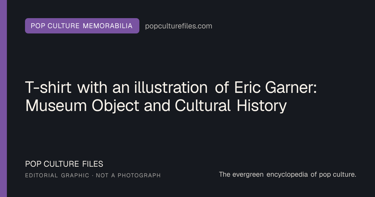 Editorial graphic for: T-shirt with an illustration of Eric Garner: Museum Object and Cultural History