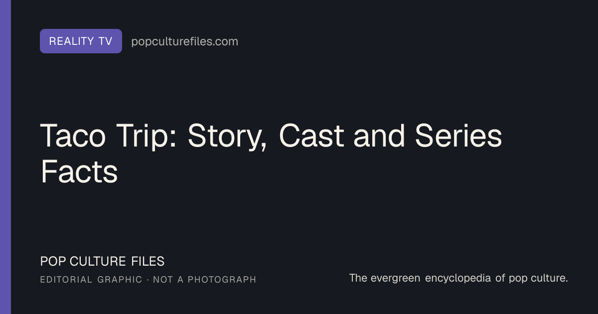 Editorial graphic for: Taco Trip: Story, Cast and Series Facts