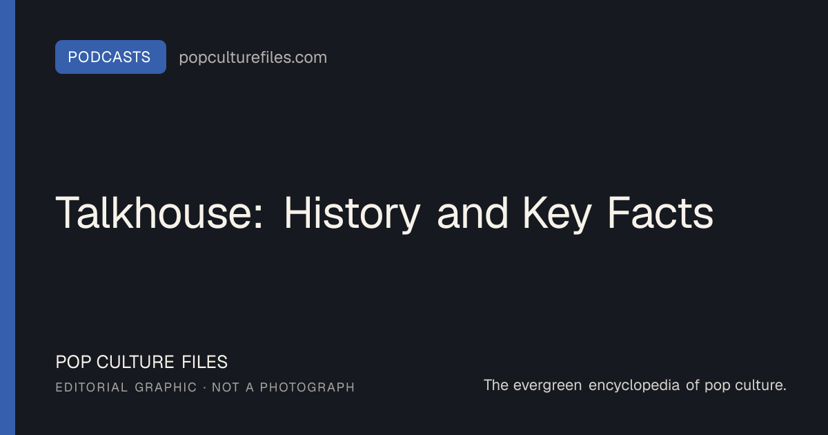 Editorial graphic for: Talkhouse: History and Key Facts