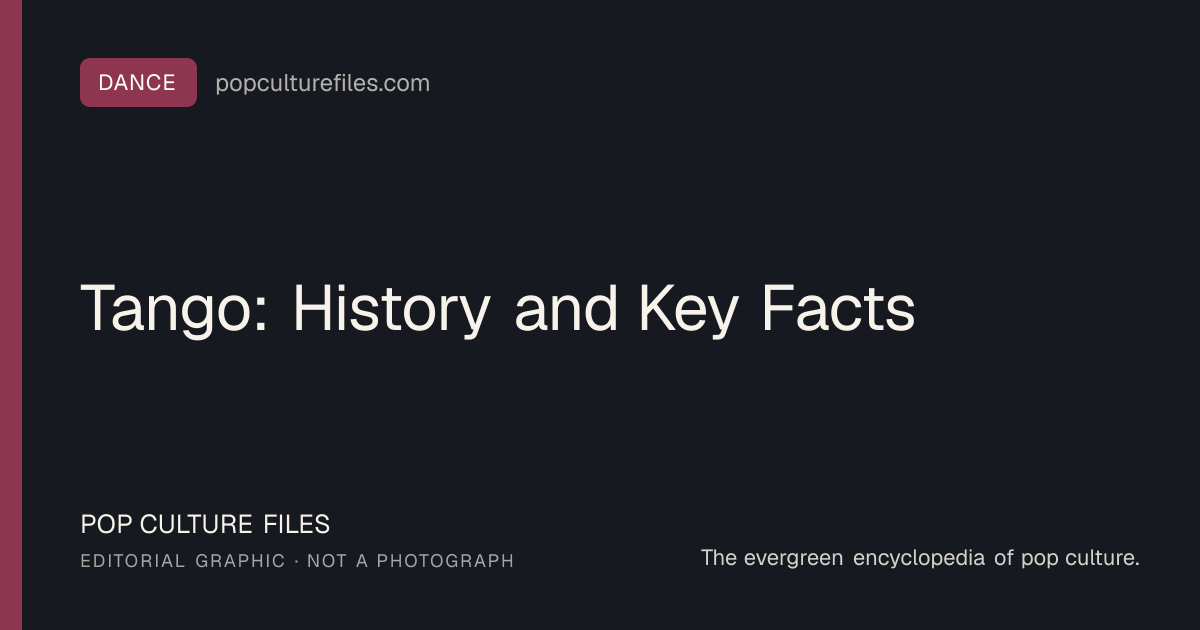 Editorial graphic for: Tango: History and Key Facts