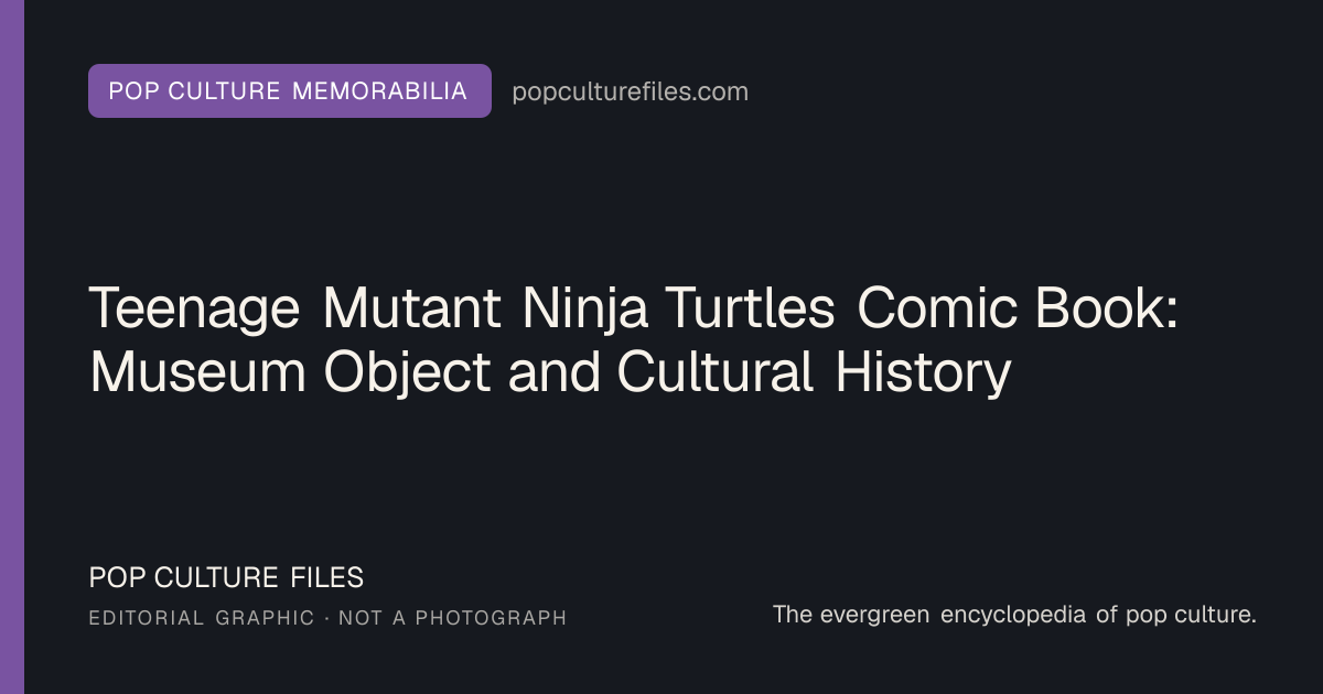 Editorial graphic for: Teenage Mutant Ninja Turtles Comic Book: Museum Object and Cultural History