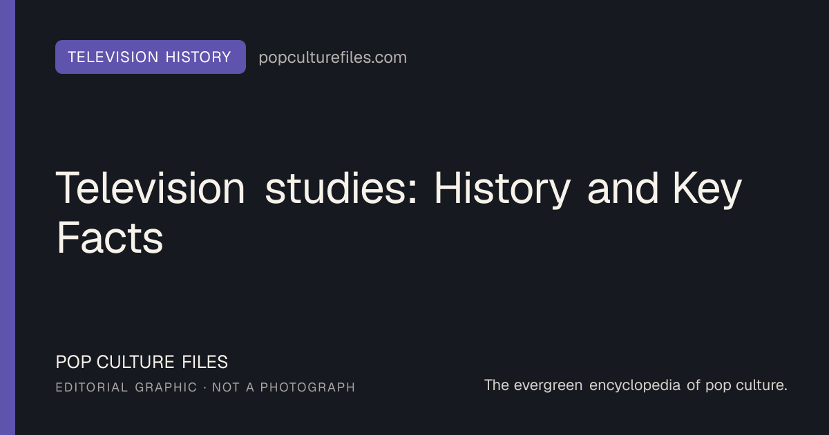 Editorial graphic for: Television studies: History and Key Facts