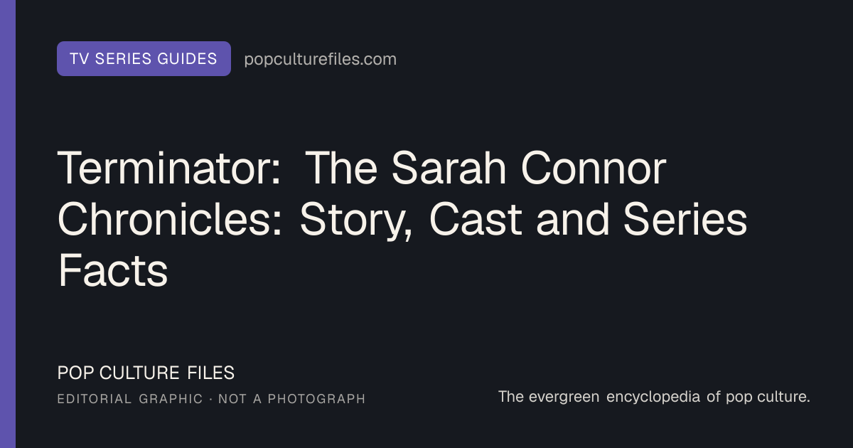 Editorial graphic for: Terminator: The Sarah Connor Chronicles: Story, Cast and Series Facts