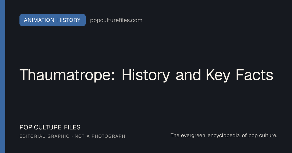 Editorial graphic for: Thaumatrope: History and Key Facts