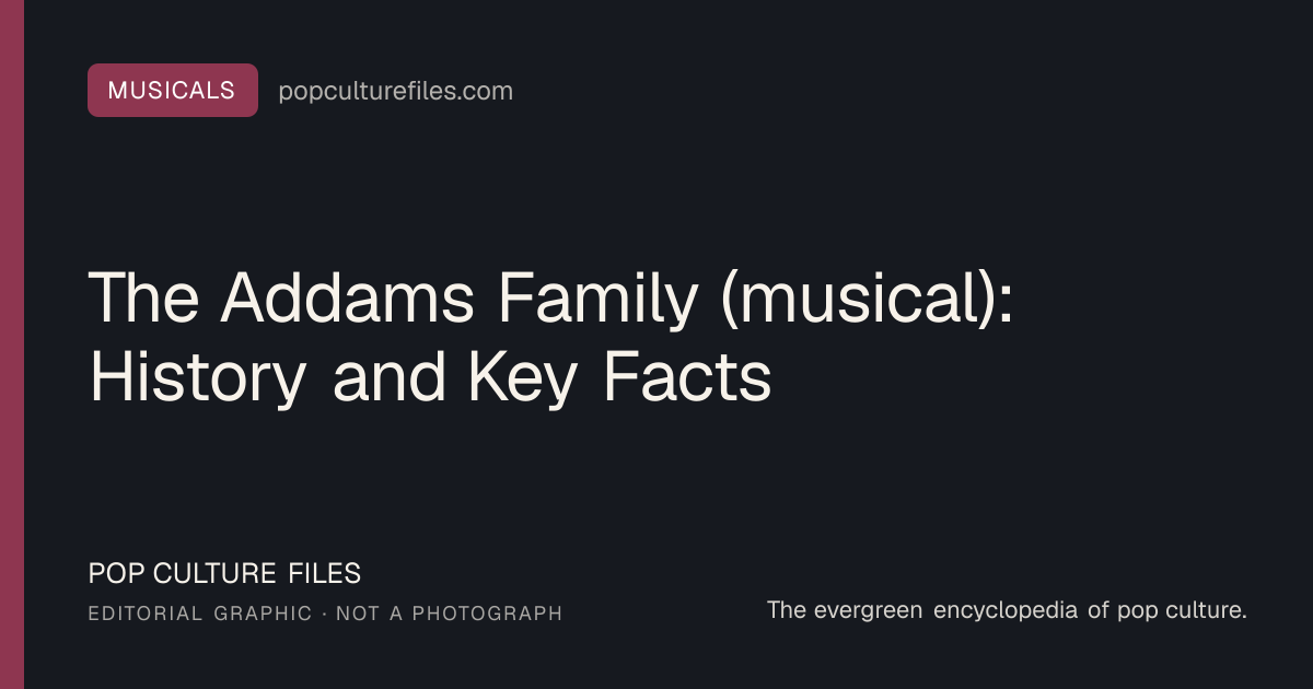 Editorial graphic for: The Addams Family (musical): History and Key Facts