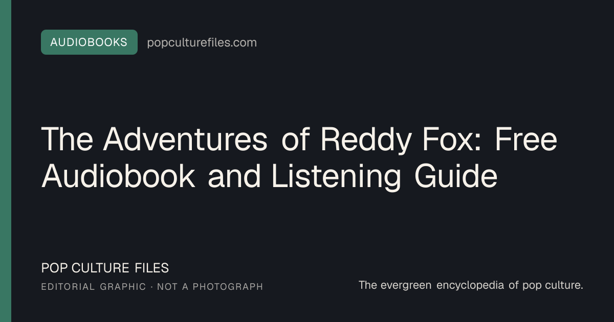 Editorial graphic for: The Adventures of Reddy Fox: Free Audiobook and Listening Guide