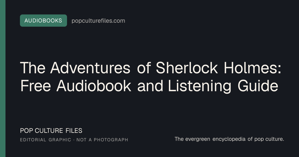 Editorial graphic for: The Adventures of Sherlock Holmes: Free Audiobook and Listening Guide