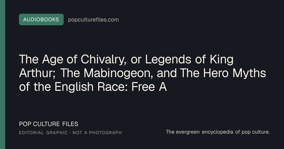 Editorial graphic for: The Age of Chivalry, or Legends of King Arthur; The Mabinogeon, and The Hero Myths of the English Race: Free Audiobook and Listening Guide