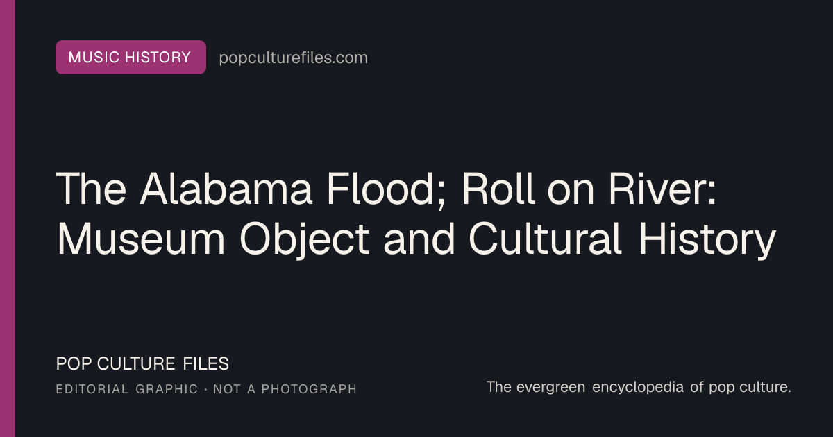 Editorial graphic for: The Alabama Flood; Roll on River: Museum Object and Cultural History