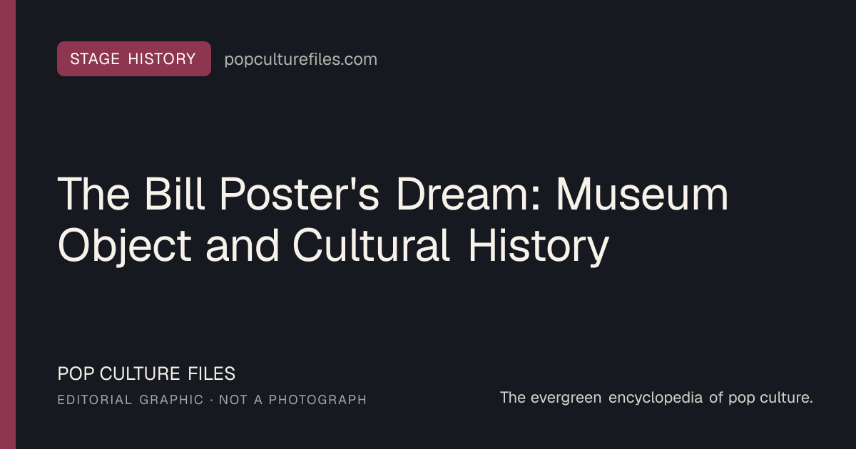 Editorial graphic for: The Bill Poster's Dream: Museum Object and Cultural History