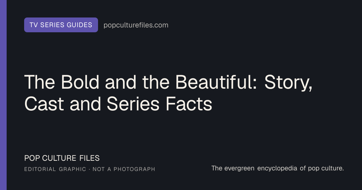Editorial graphic for: The Bold and the Beautiful: Story, Cast and Series Facts
