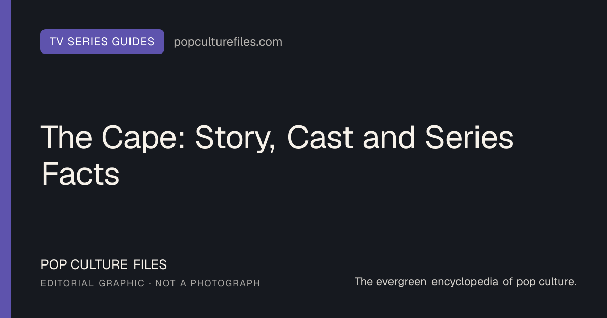 Editorial graphic for: The Cape: Story, Cast and Series Facts