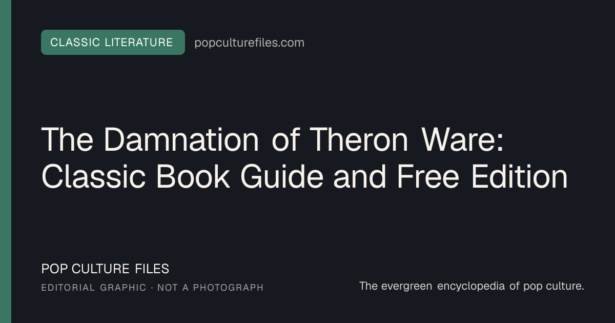 Editorial graphic for: The Damnation of Theron Ware: Classic Book Guide and Free Edition