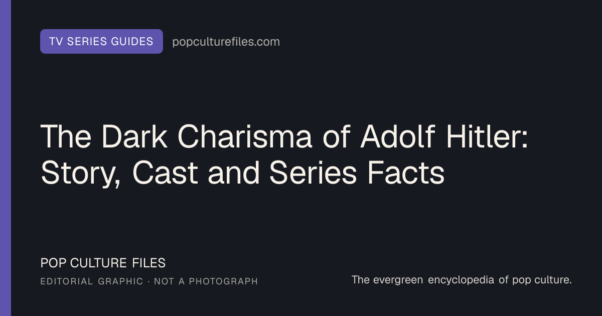 Editorial graphic for: The Dark Charisma of Adolf Hitler: Story, Cast and Series Facts