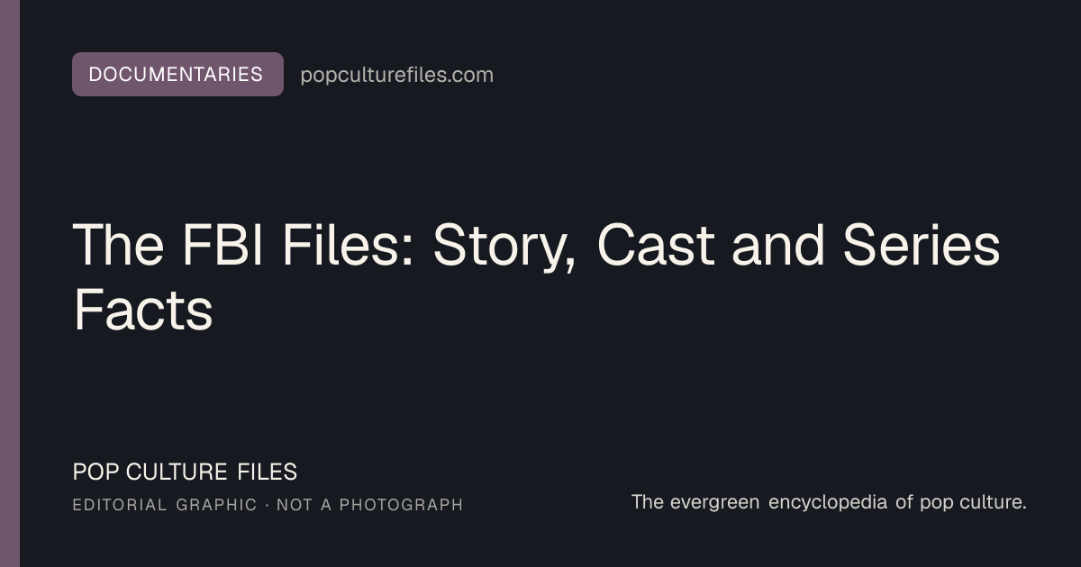 Editorial graphic for: The FBI Files: Story, Cast and Series Facts