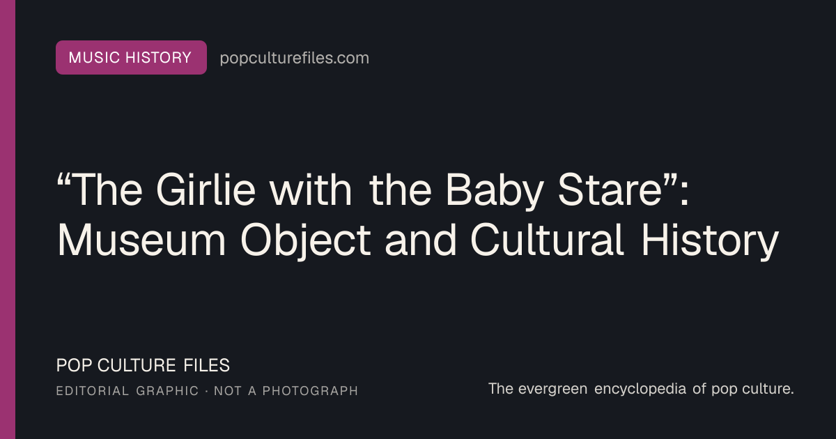 Editorial graphic for: “The Girlie with the Baby Stare”: Museum Object and Cultural History
