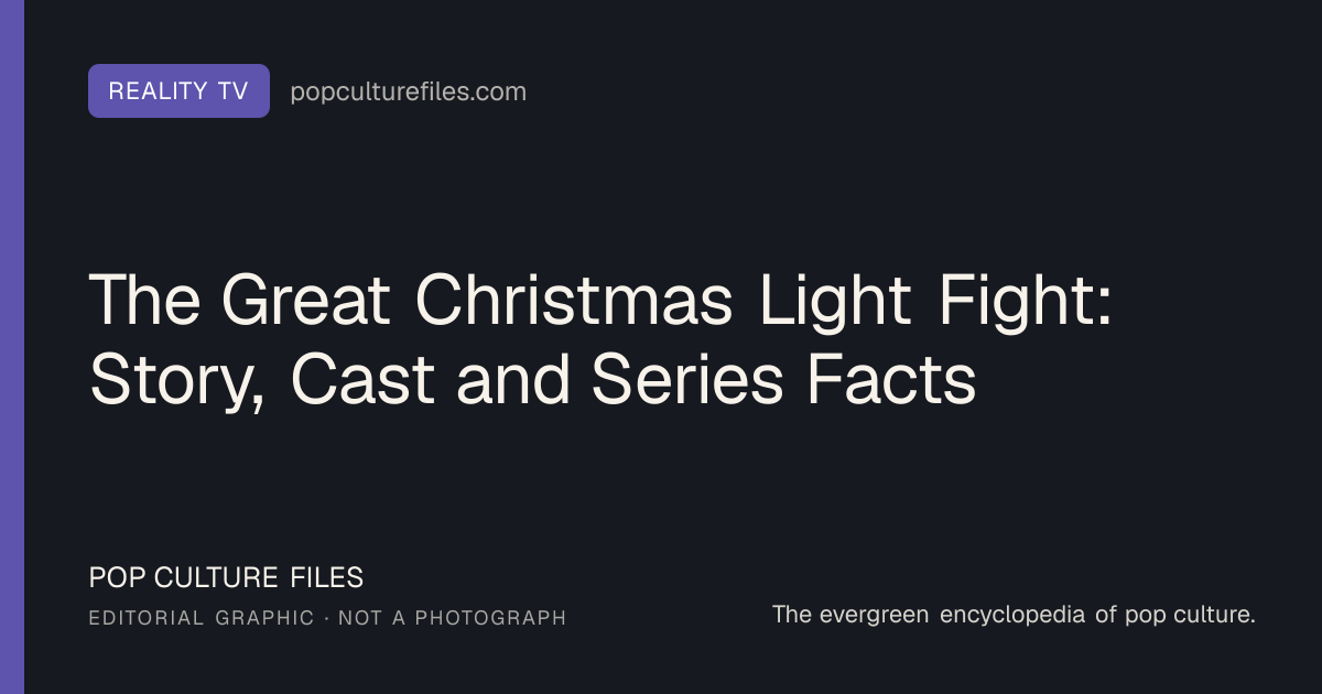 Editorial graphic for: The Great Christmas Light Fight: Story, Cast and Series Facts