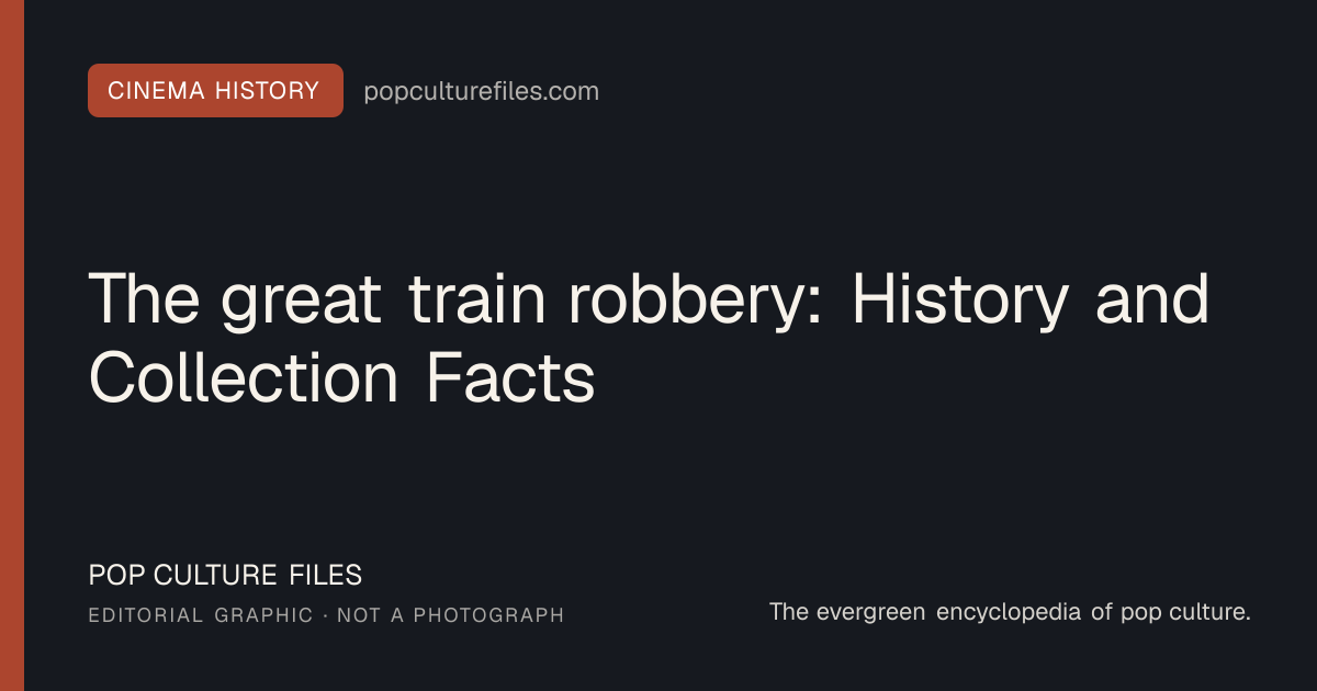 Editorial graphic for: The great train robbery: History and Collection Facts