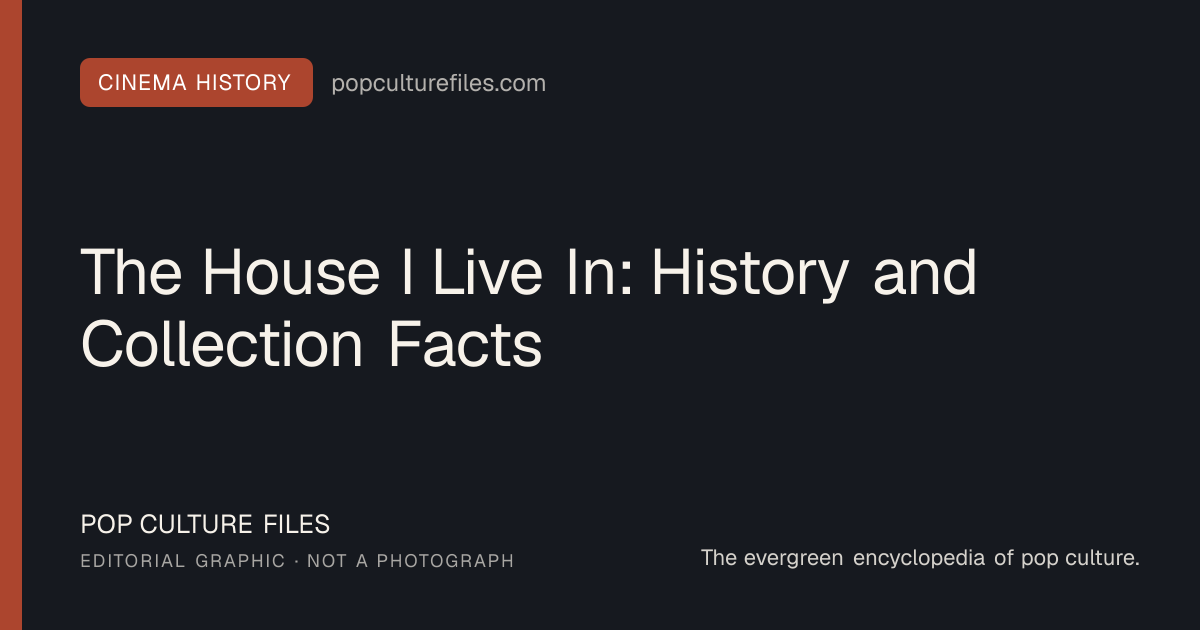 Editorial graphic for: The House I Live In: History and Collection Facts