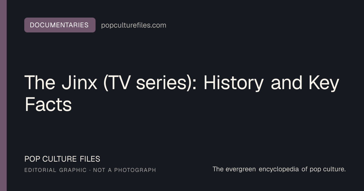 Editorial graphic for: The Jinx (TV series): History and Key Facts