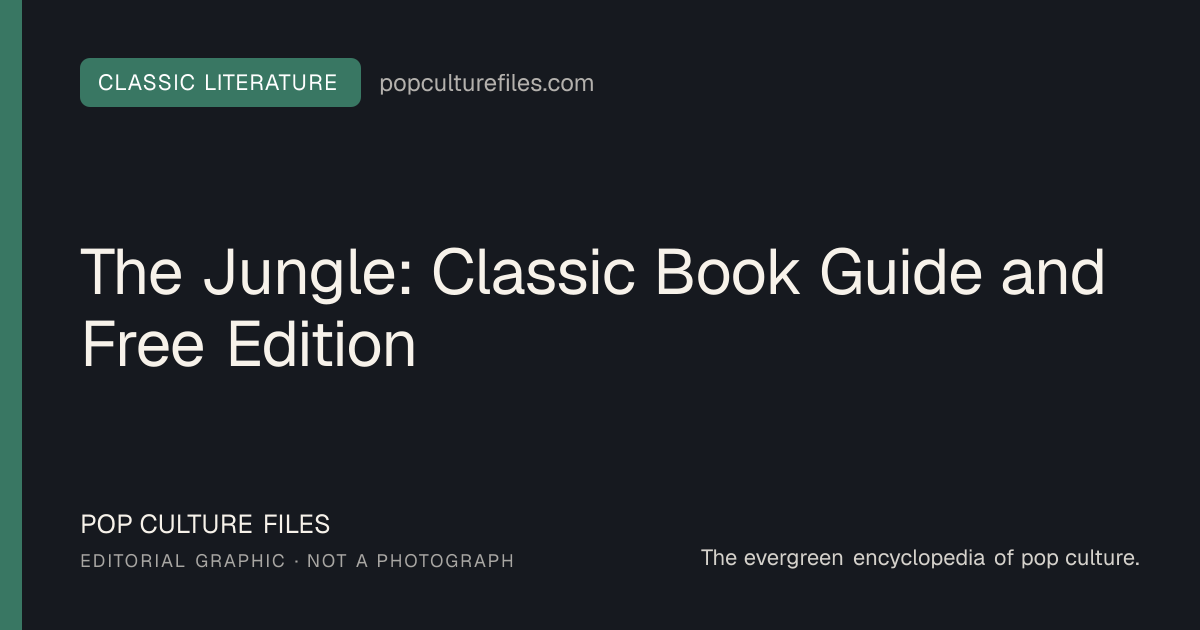Editorial graphic for: The Jungle: Classic Book Guide and Free Edition