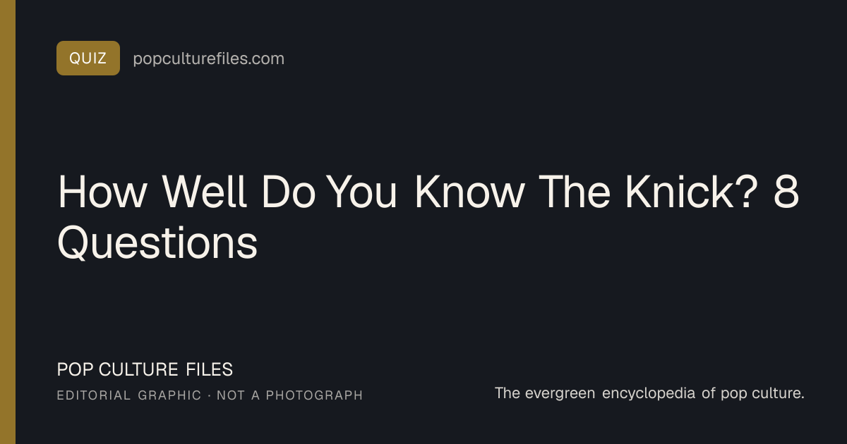 Editorial graphic for: How Well Do You Know The Knick? 8 Questions