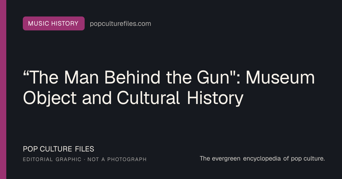 Editorial graphic for: “The Man Behind the Gun": Museum Object and Cultural History
