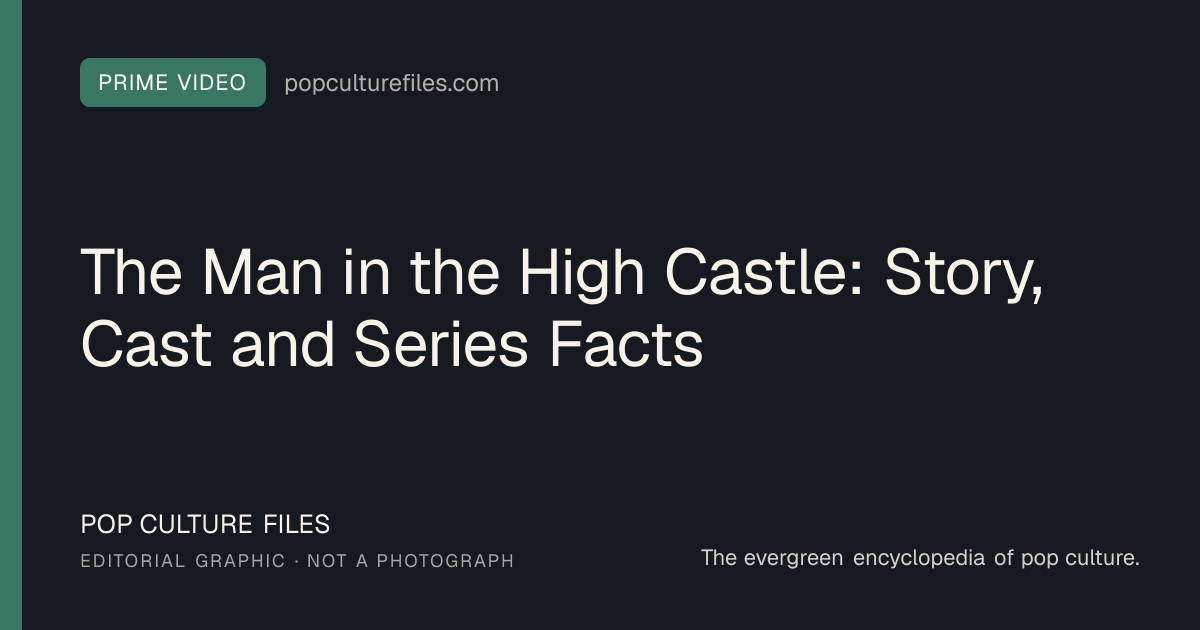 Editorial graphic for: The Man in the High Castle: Story, Cast and Series Facts