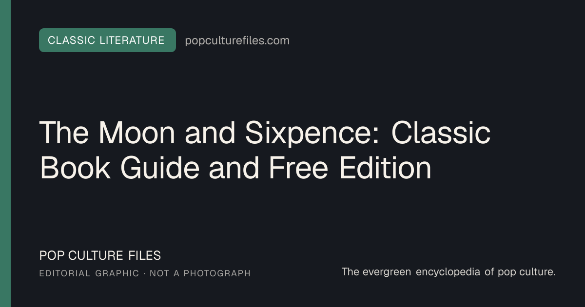 Editorial graphic for: The Moon and Sixpence: Classic Book Guide and Free Edition