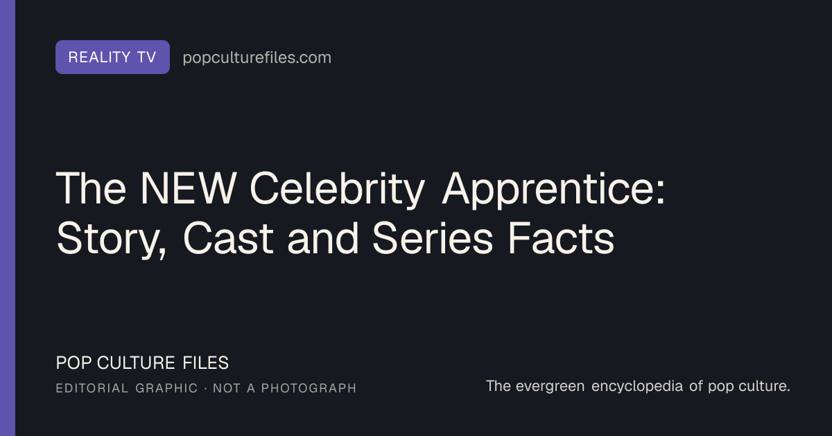 Editorial graphic for: The NEW Celebrity Apprentice: Story, Cast and Series Facts