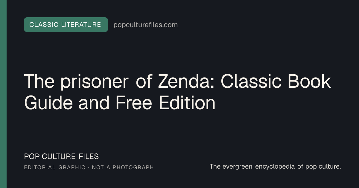 Editorial graphic for: The prisoner of Zenda: Classic Book Guide and Free Edition