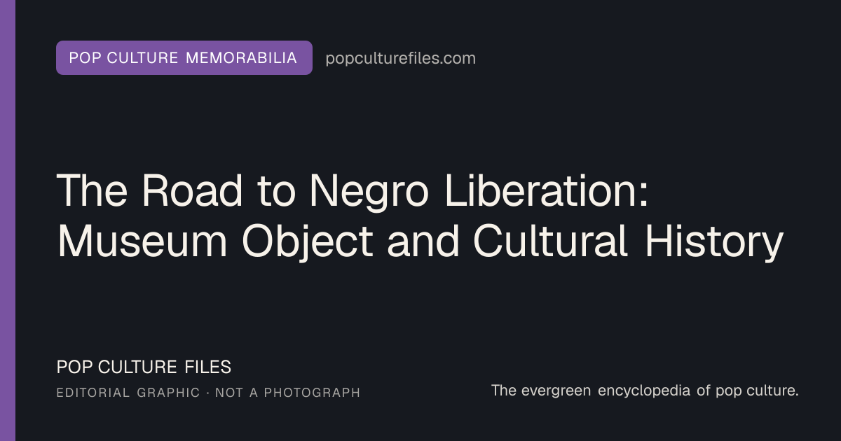 Editorial graphic for: The Road to Negro Liberation: Museum Object and Cultural History