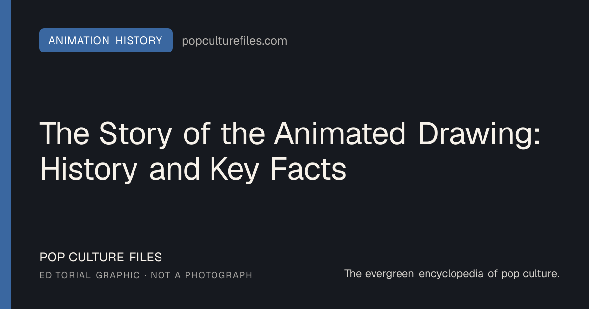 Editorial graphic for: The Story of the Animated Drawing: History and Key Facts