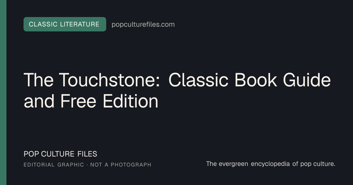 Editorial graphic for: The Touchstone: Classic Book Guide and Free Edition