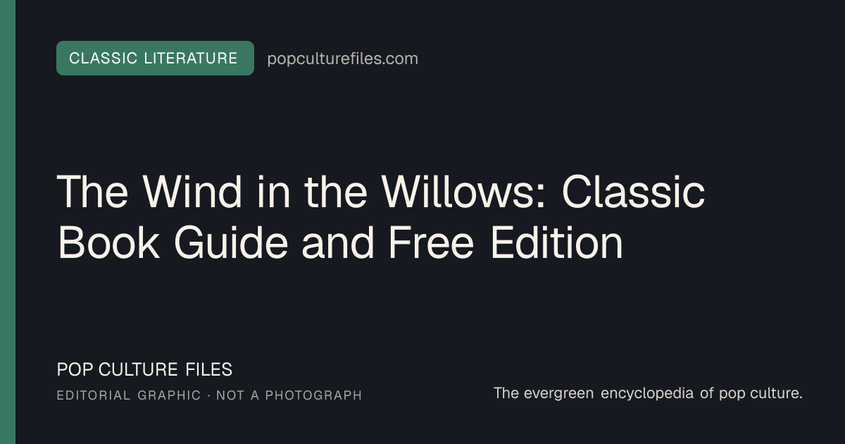 Editorial graphic for: The Wind in the Willows: Classic Book Guide and Free Edition