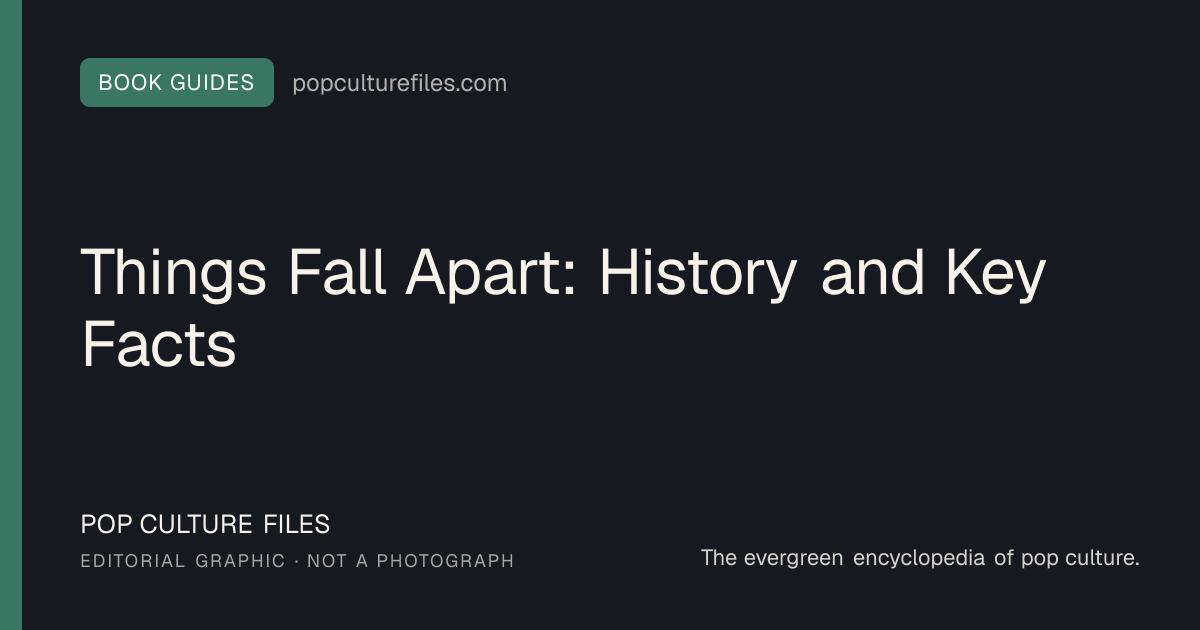 Editorial graphic for: Things Fall Apart: History and Key Facts