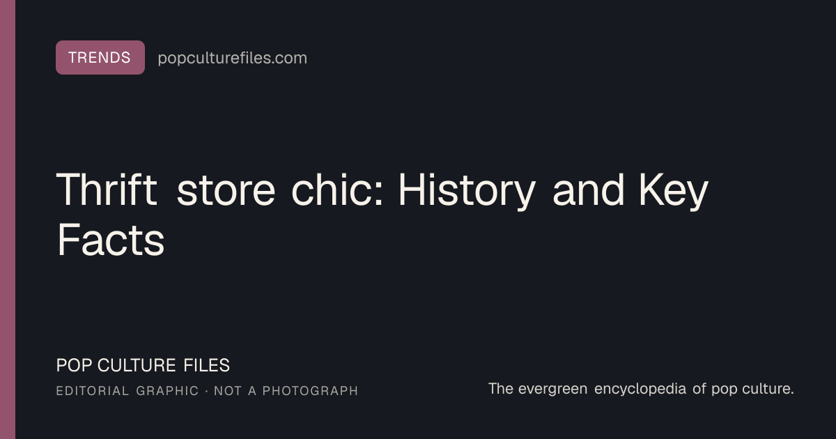 Editorial graphic for: Thrift store chic: History and Key Facts