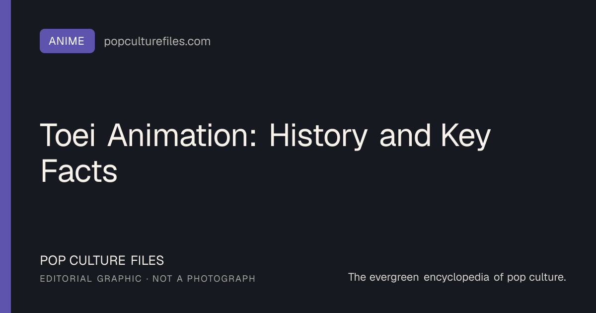 Editorial graphic for: Toei Animation: History and Key Facts