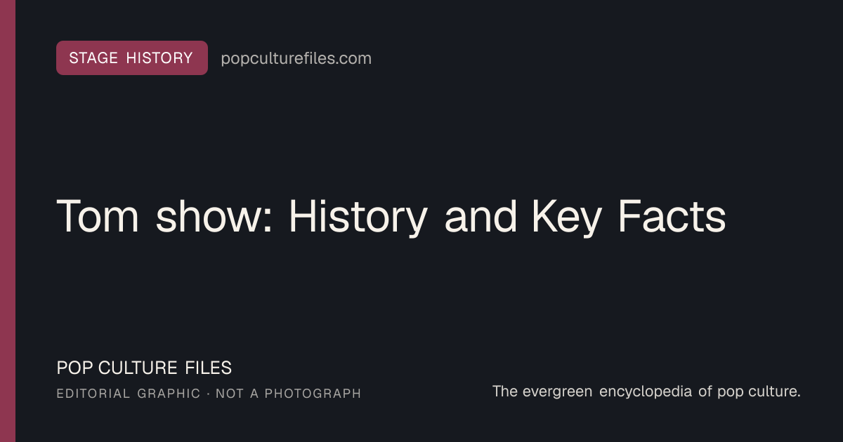 Editorial graphic for: Tom show: History and Key Facts