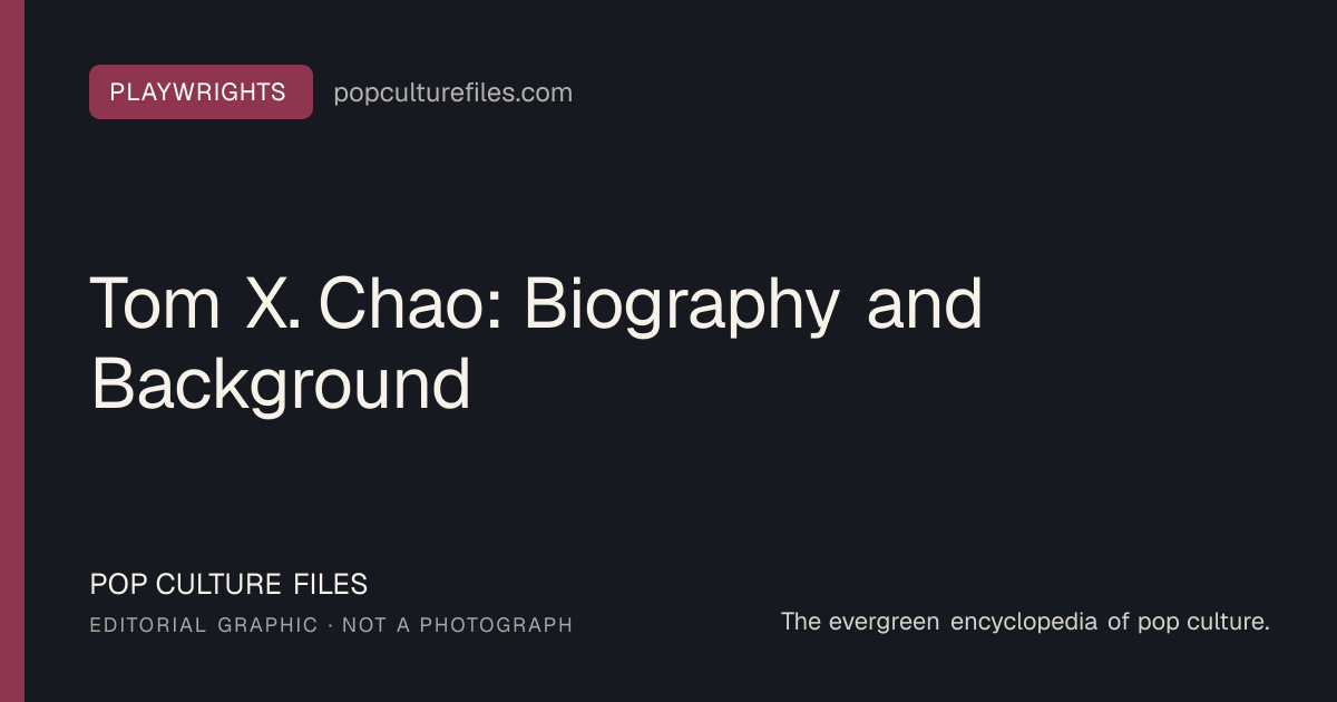 Editorial graphic for: Tom X. Chao: Biography and Background