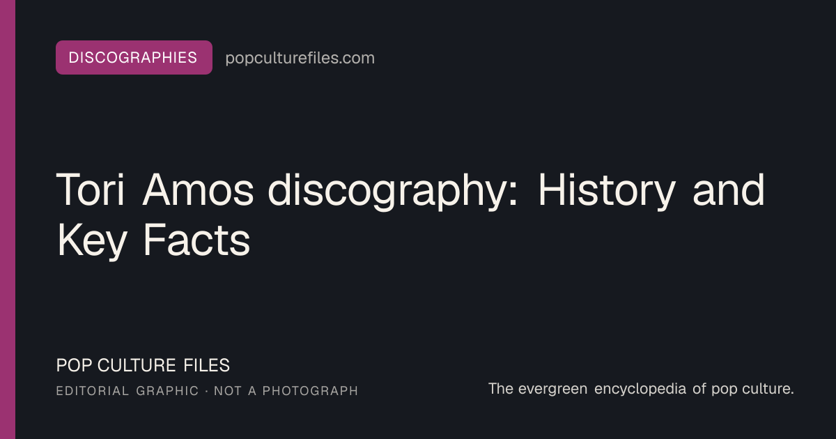 Editorial graphic for: Tori Amos discography: History and Key Facts