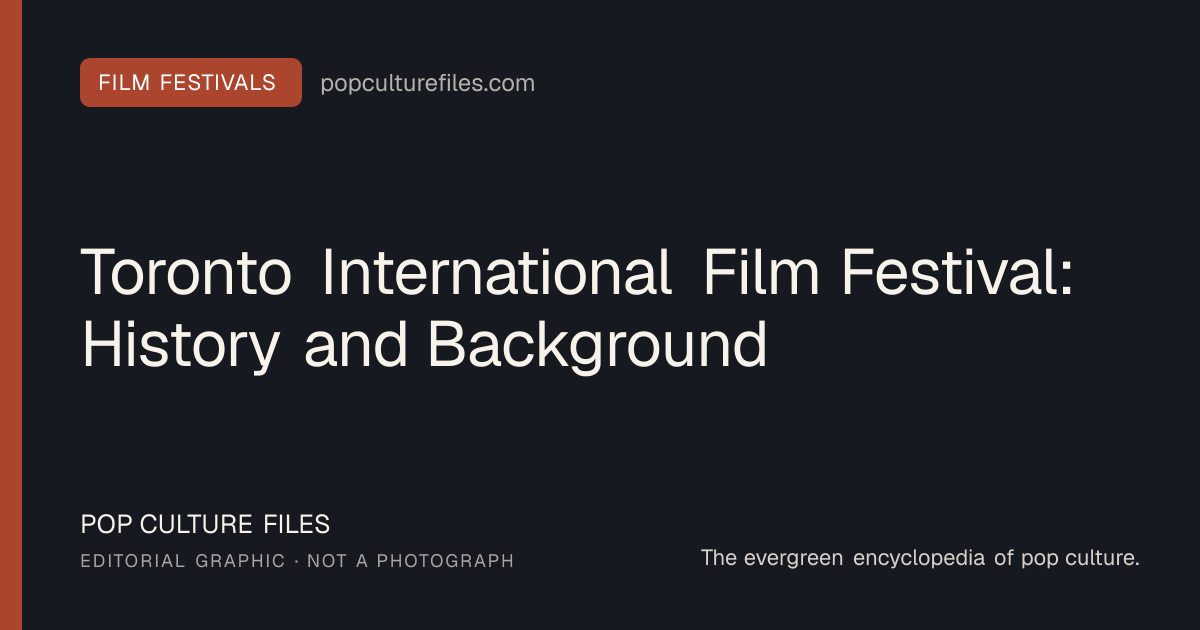 Editorial graphic for: Toronto International Film Festival: History and Background