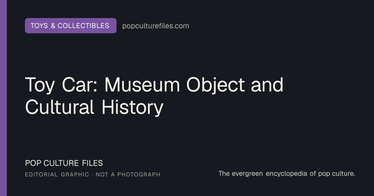 Editorial graphic for: Toy Car: Museum Object and Cultural History