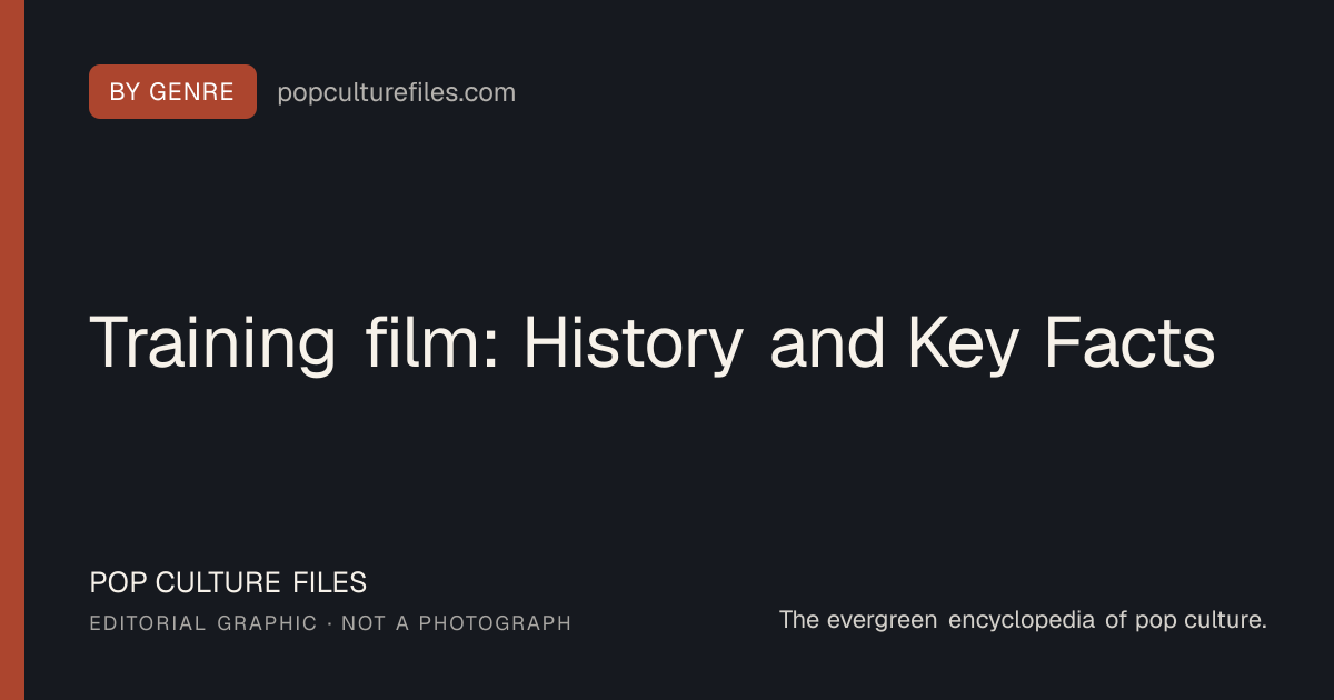 Editorial graphic for: Training film: History and Key Facts