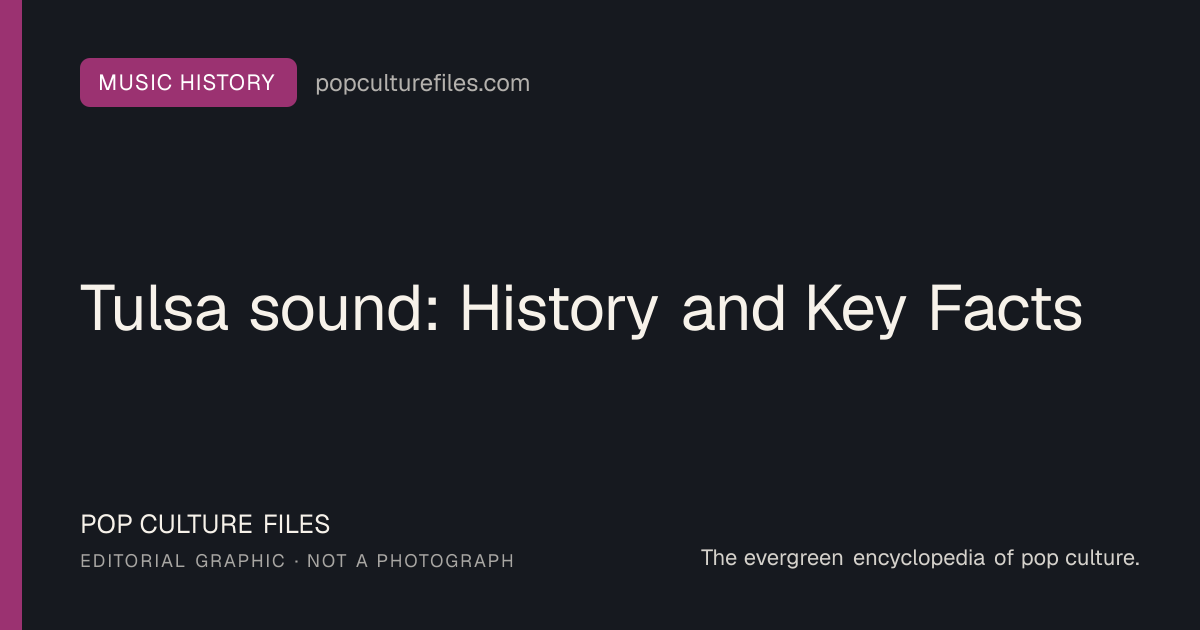 Editorial graphic for: Tulsa sound: History and Key Facts
