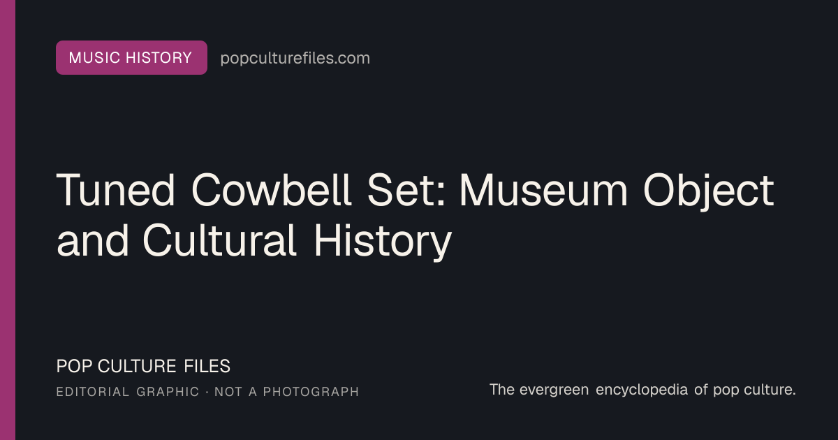 Editorial graphic for: Tuned Cowbell Set: Museum Object and Cultural History